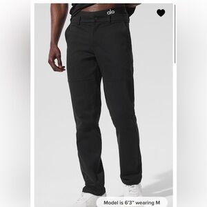 Alo Men's Black -edition sueded Pants